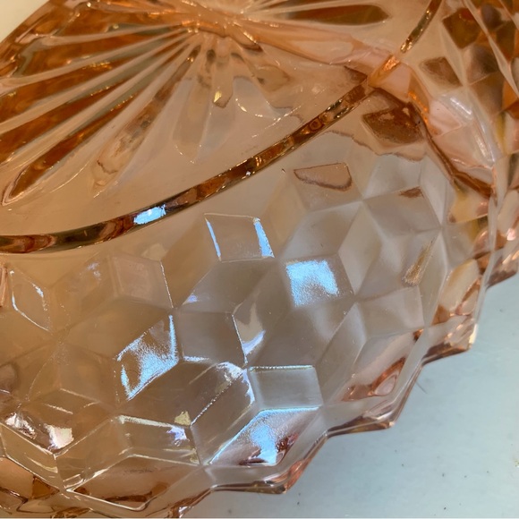 Whitehall Peach Colony Divided Oval Vegetable Serving Dish Bowl MCM - Picture 4 of 5